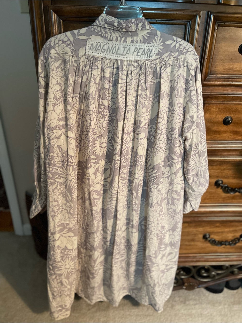 Magnolia Pearl Lavender Floral Tunic - Picture 3 of 4